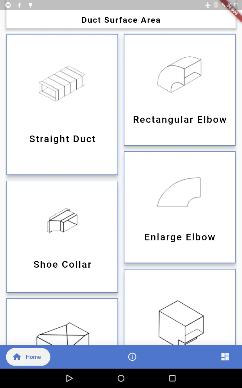 Duct Surface Area Calculator | Indus Appstore | Screenshot