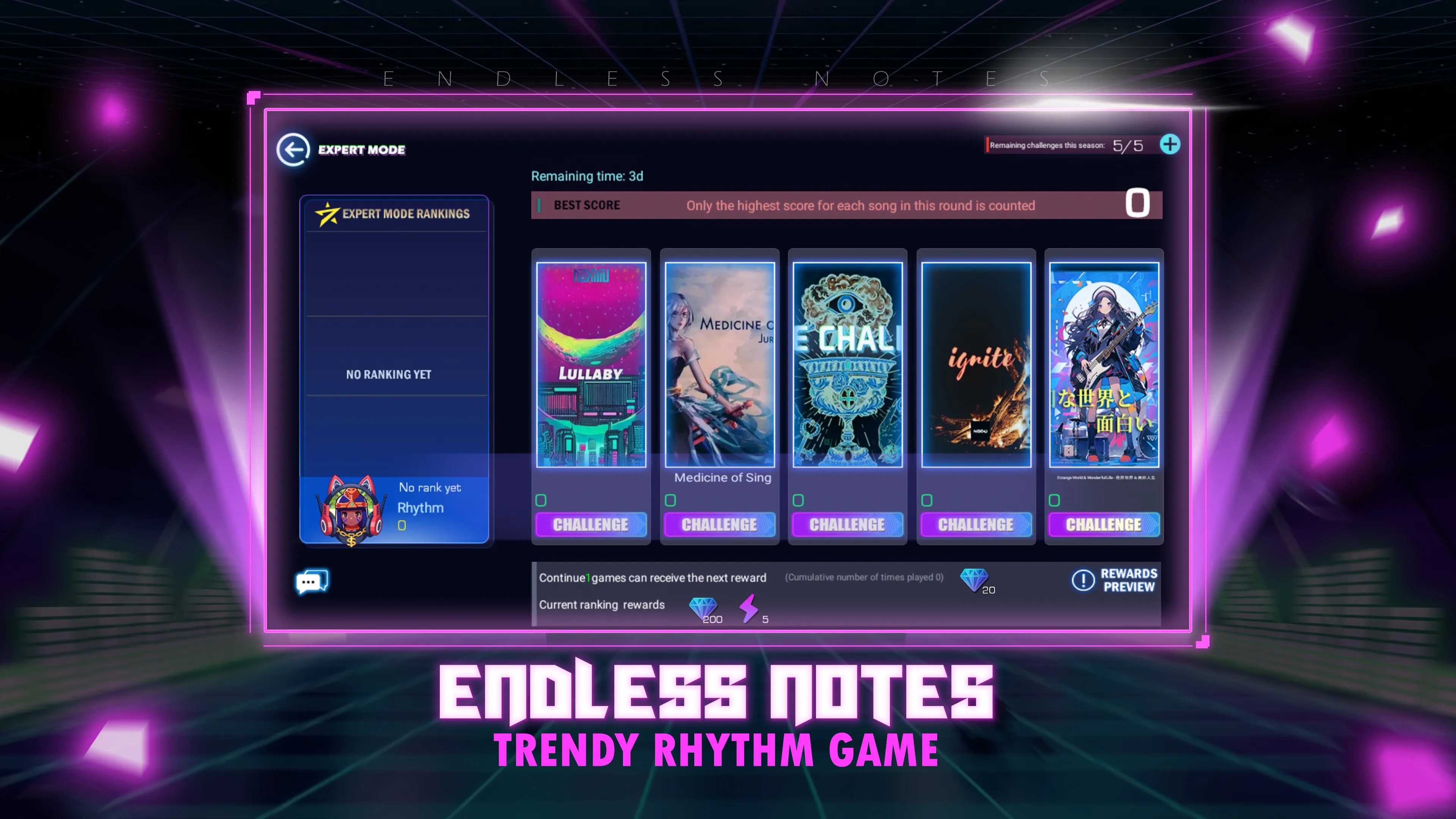 Endless Notes - Rhythm Master | Indus Appstore | Screenshot
