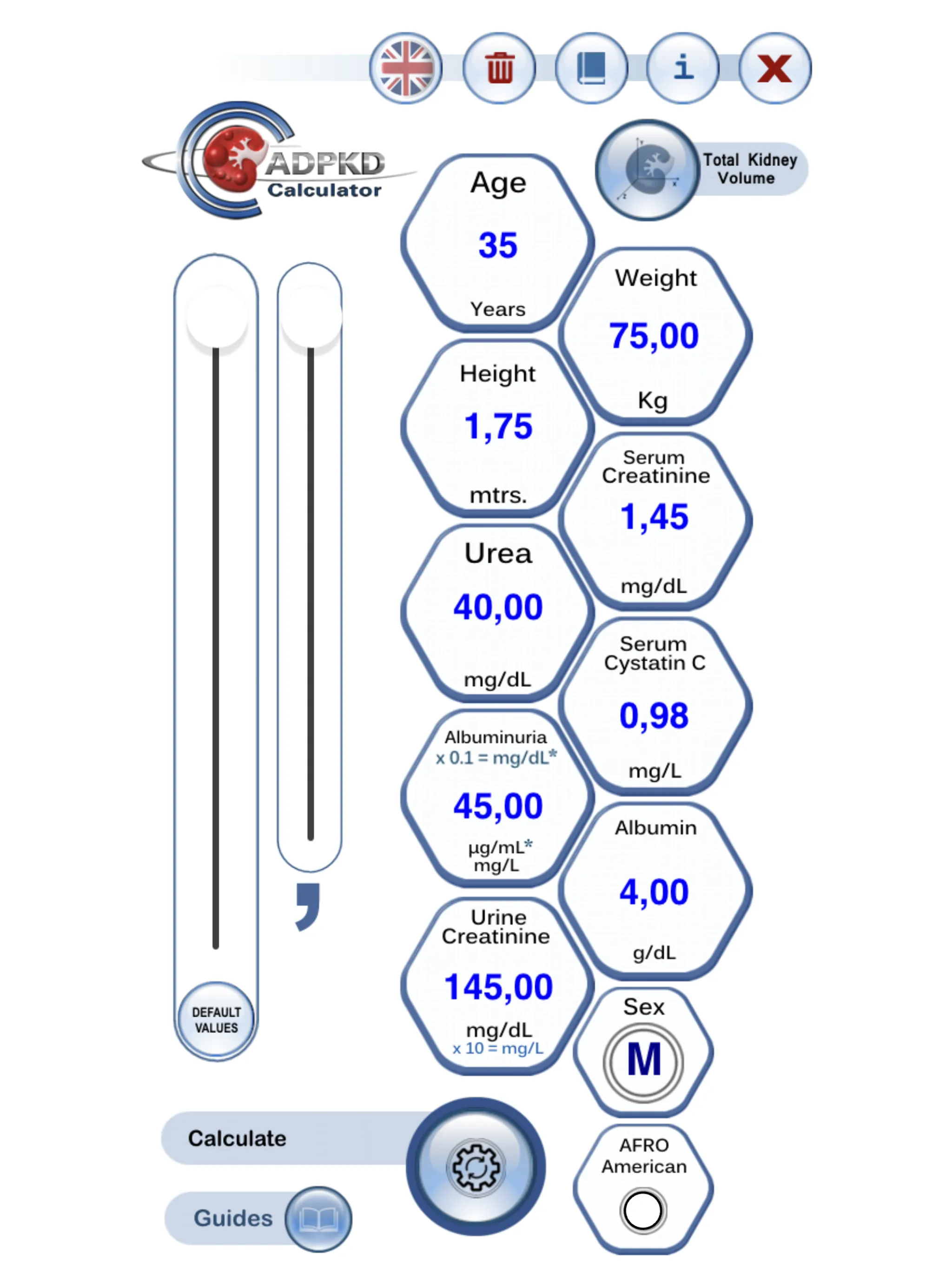 ADPKD Calculator | Indus Appstore | Screenshot