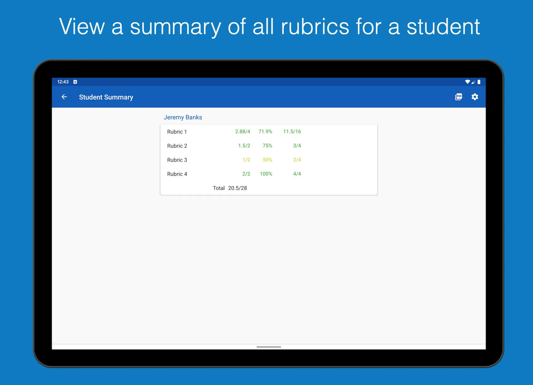 Rubric Scorer | Indus Appstore | Screenshot