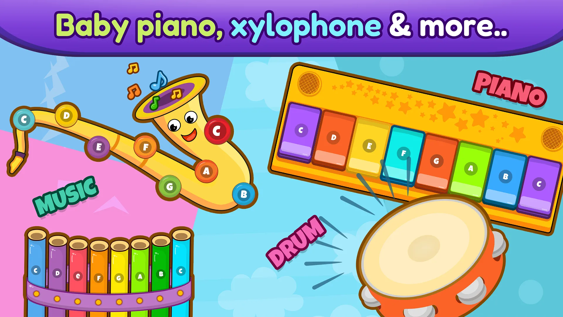 Baby Piano, Drums, Xylo & more | Indus Appstore | Screenshot