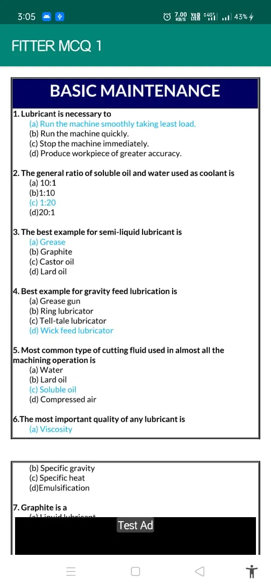 FITTER MCQ QUESTION BANK | Indus Appstore | Screenshot