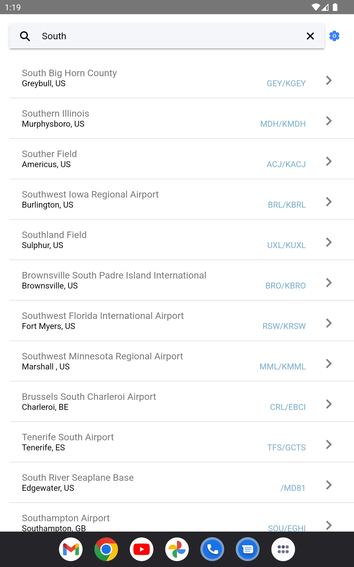 AIR Card® FBO Locator | Indus Appstore | Screenshot