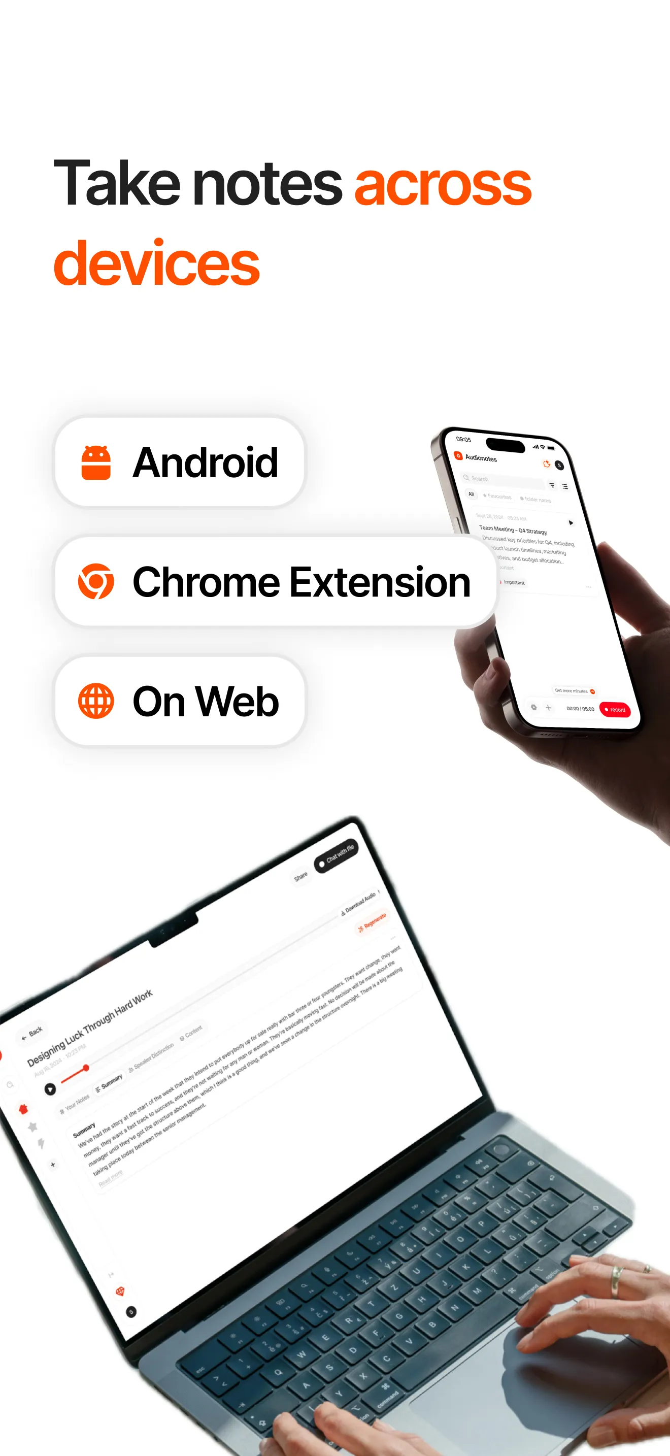 Audionotes: Notes & Minutes AI | Indus Appstore | Screenshot