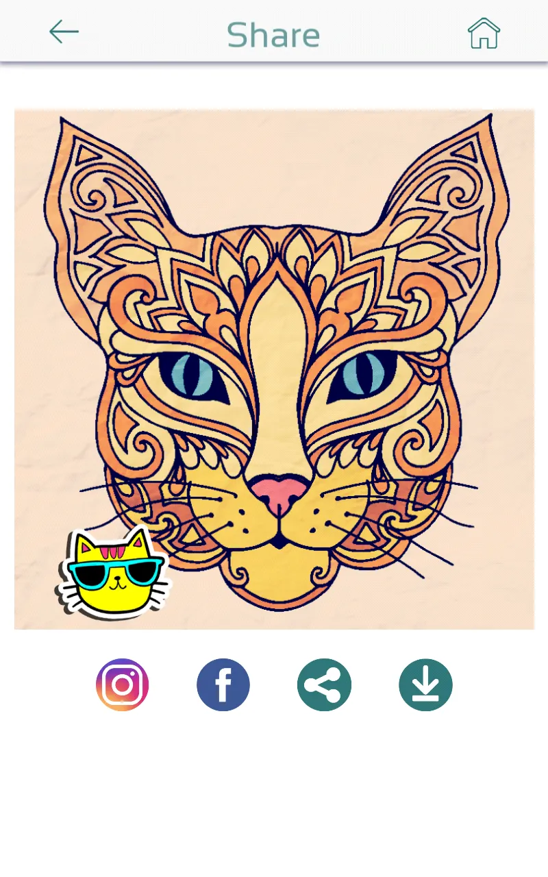 Cat Coloring Pages for Adults | Indus Appstore | Screenshot