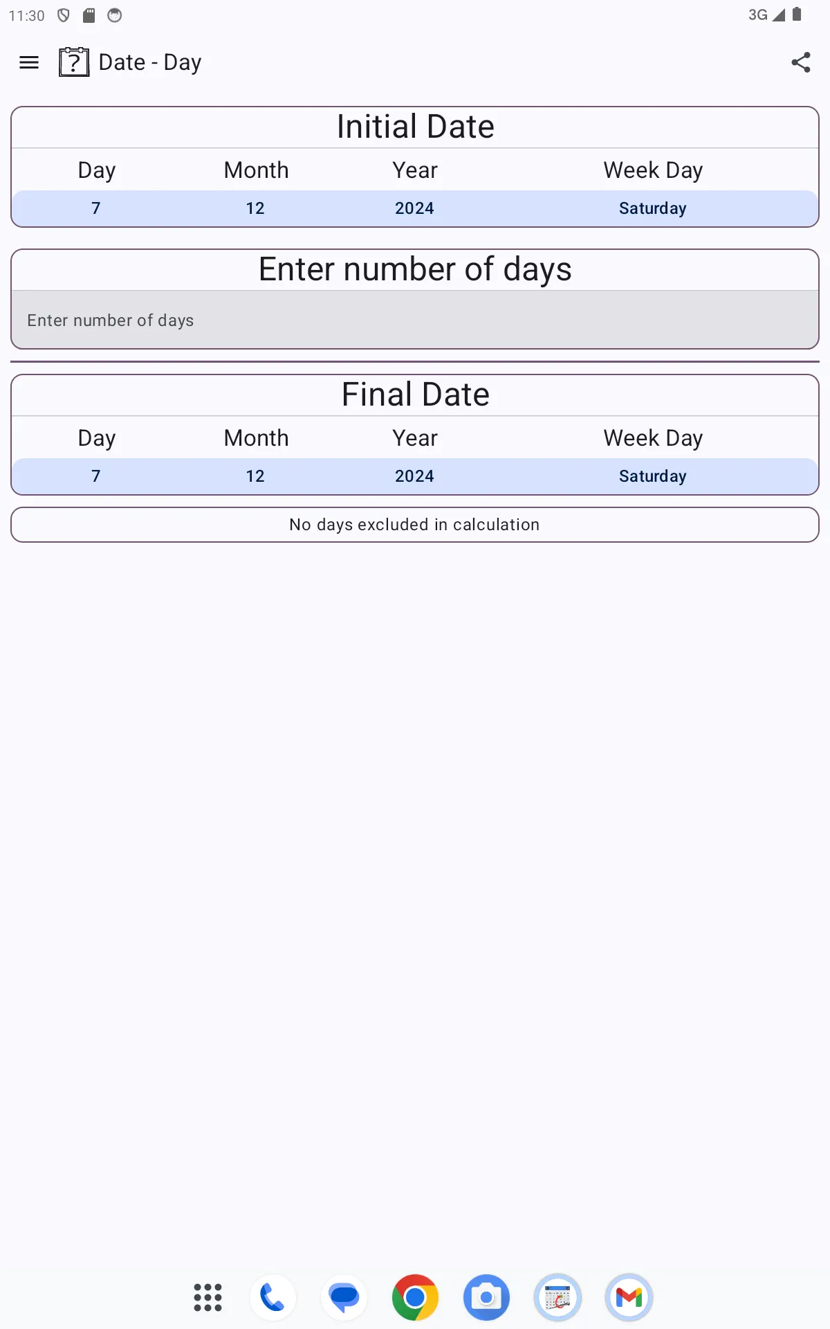 Days Calculator | Indus Appstore | Screenshot