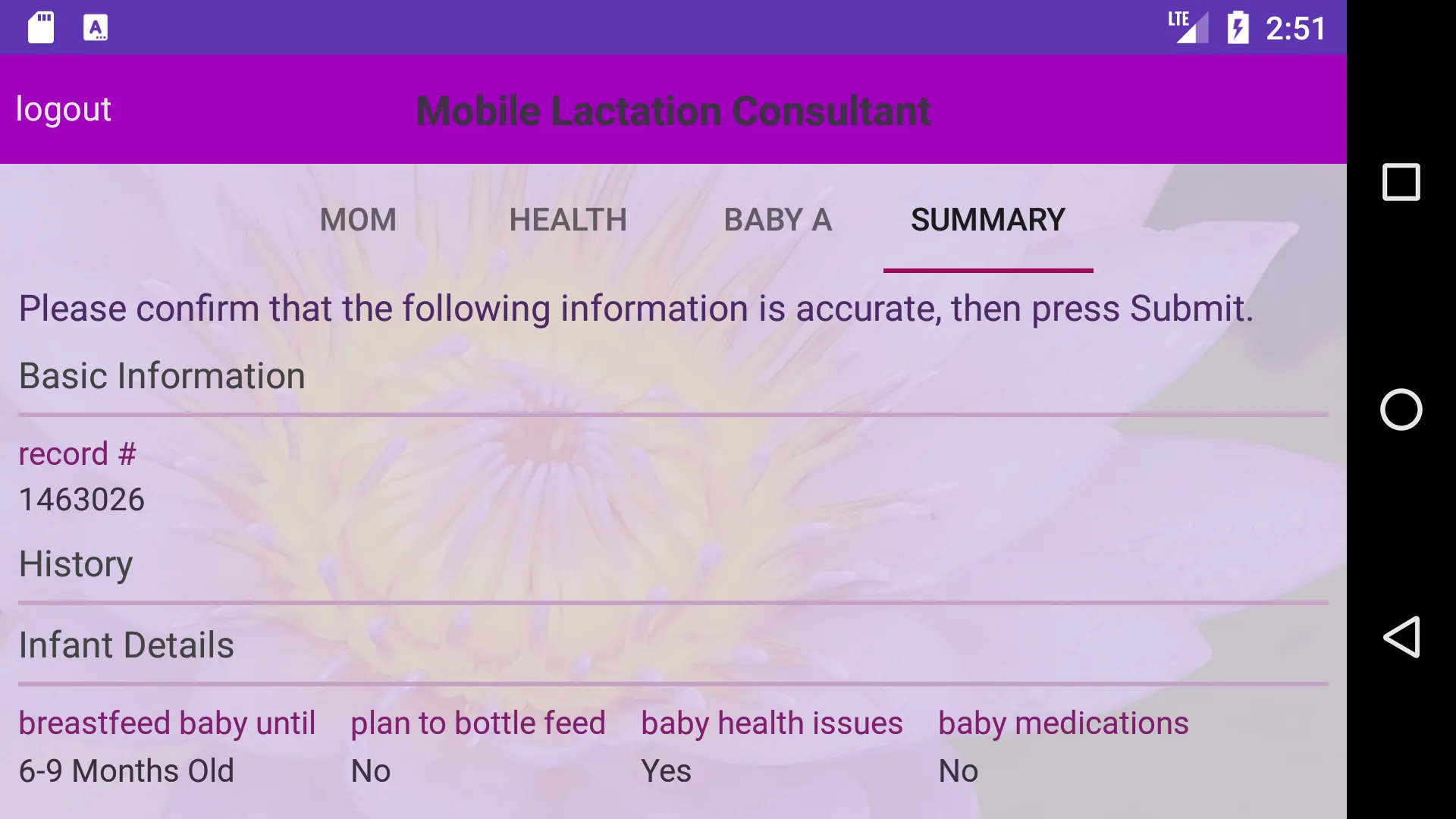 Mobile Lactation Consultant Cl | Indus Appstore | Screenshot