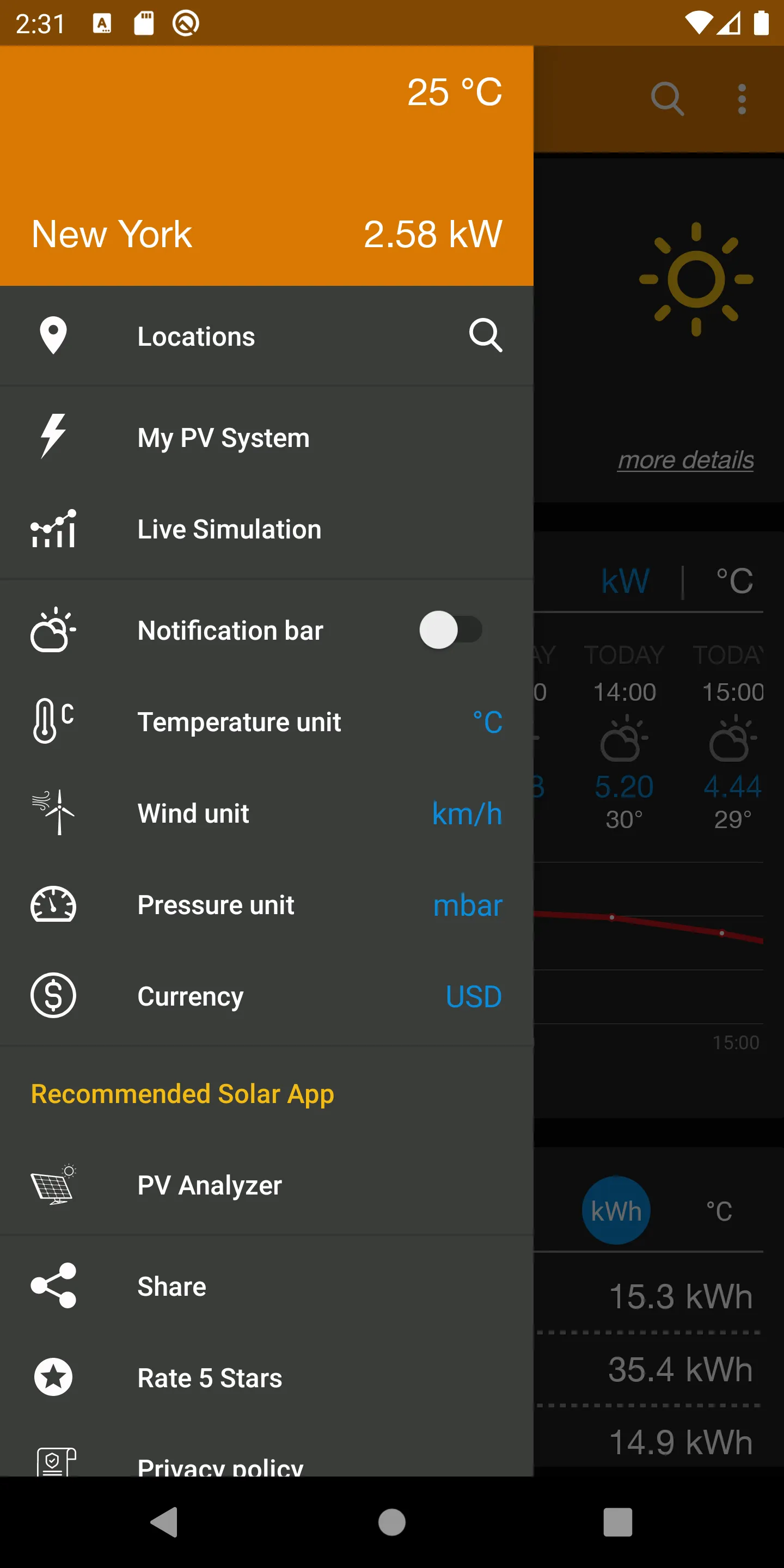 PV Forecast: Solar Power & Gen | Indus Appstore | Screenshot