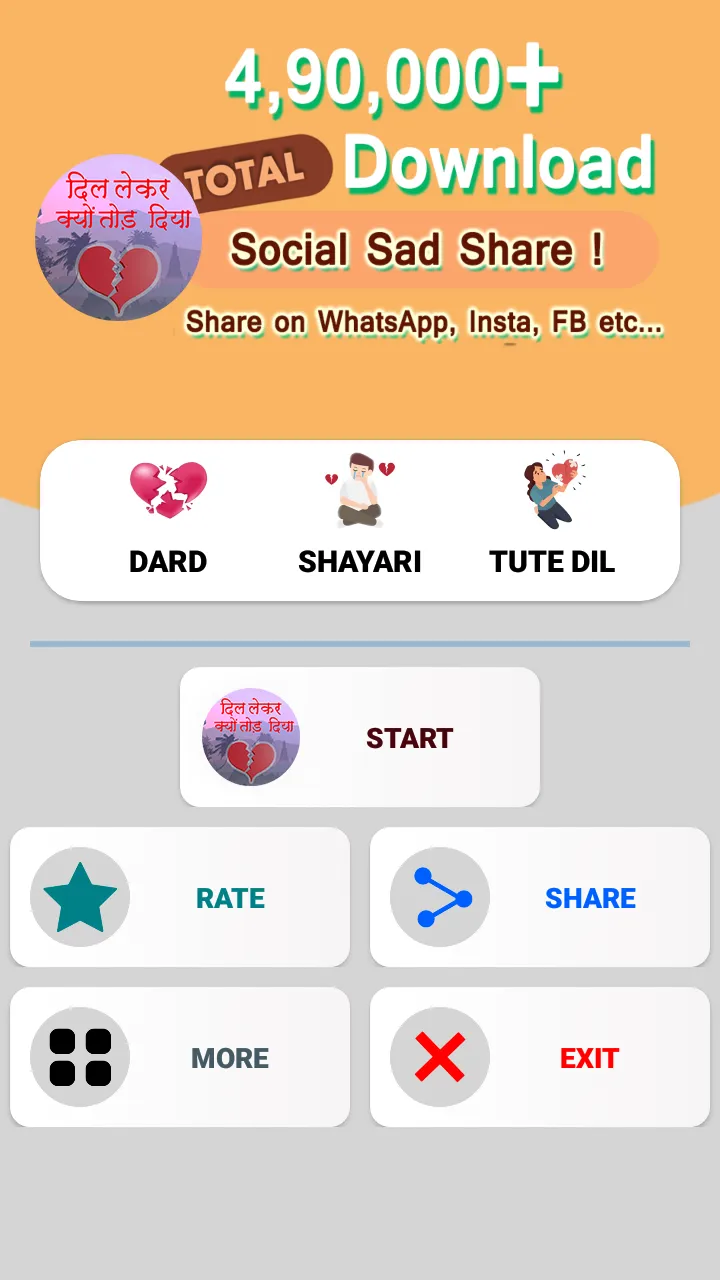 2024 Dard Shayari दर्द शायरी | Indus Appstore | Screenshot