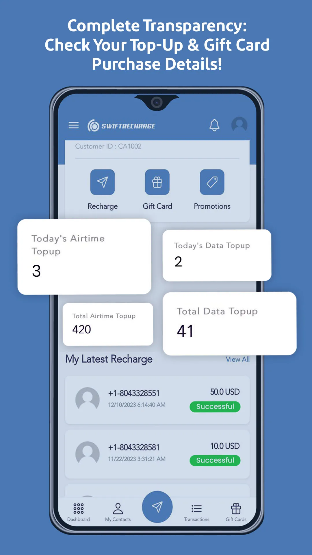 SwiftRecharge: TopUp & Gifts | Indus Appstore | Screenshot