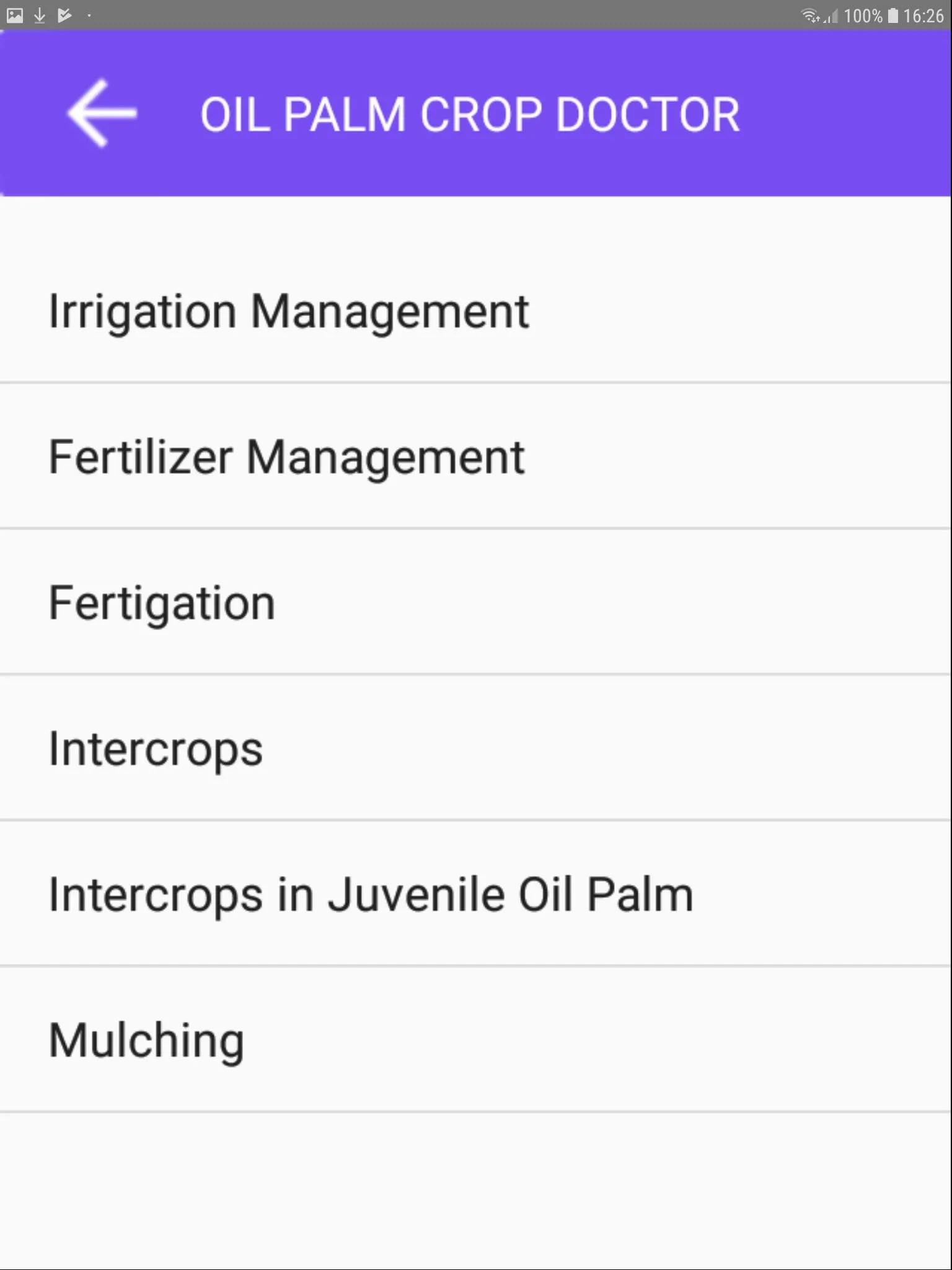 Oil Palm Crop Doctor | Indus Appstore | Screenshot