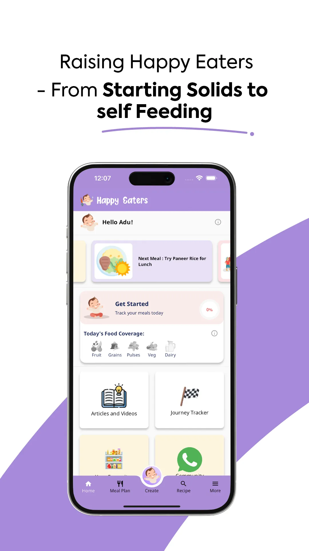 Happy Eaters: Weaning Recipes | Indus Appstore | Screenshot