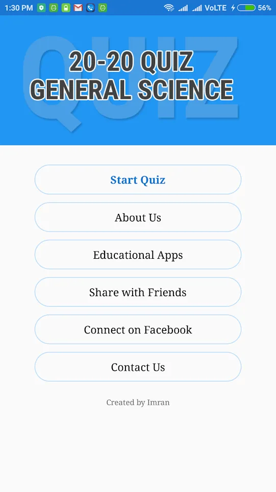 20-20 Quiz General Science | Indus Appstore | Screenshot