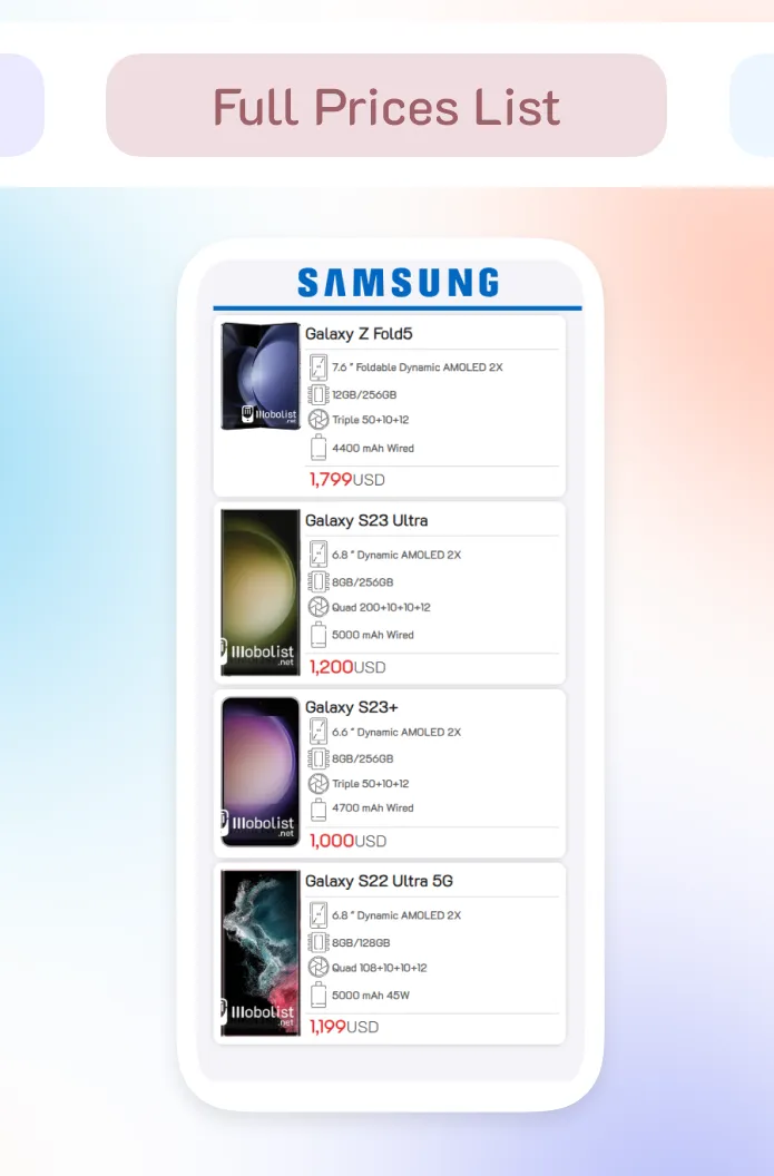 Mobolist: Mobile Specs, Prices | Indus Appstore | Screenshot