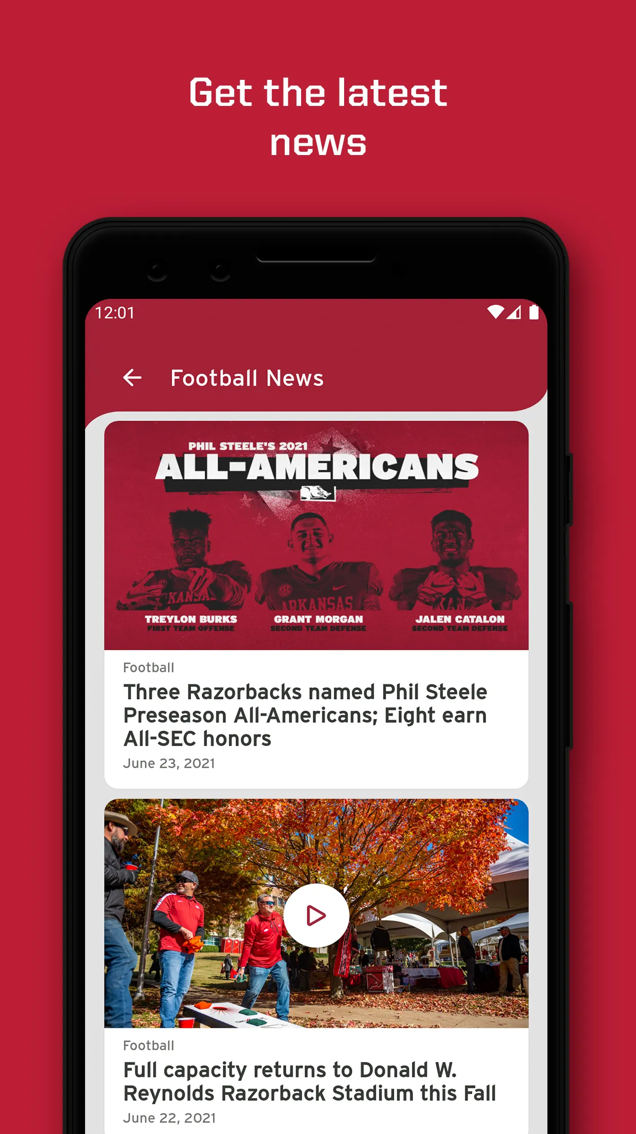 Arkansas Razorbacks | Indus Appstore | Screenshot