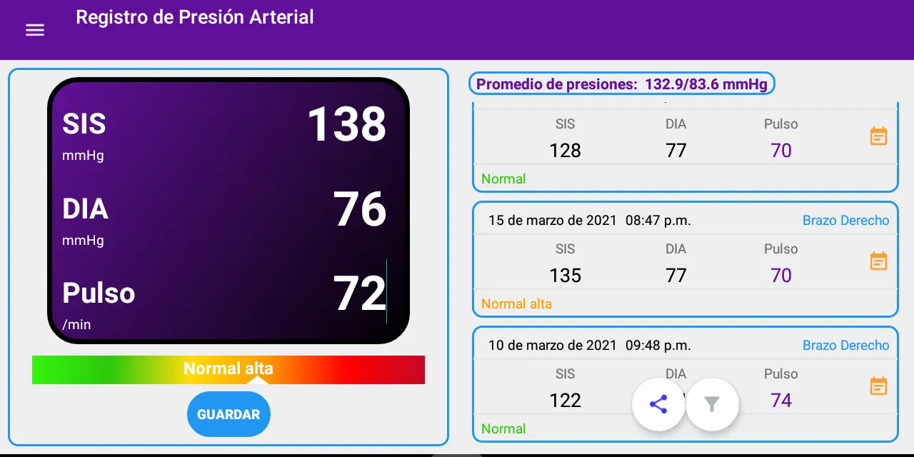 Blood Pressure Diary | Indus Appstore | Screenshot