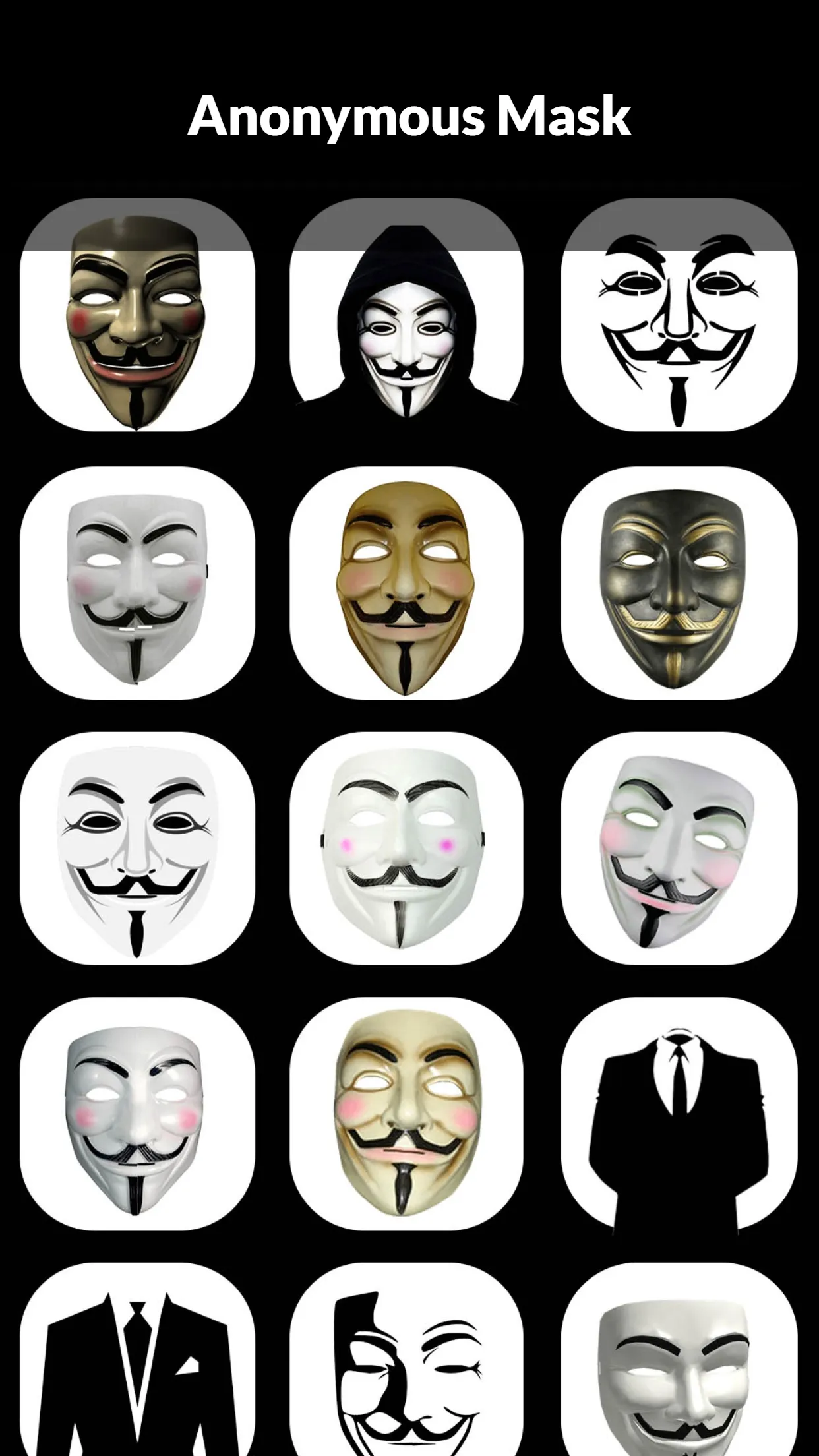 Anonymous Mask Photo Editor | Indus Appstore | Screenshot