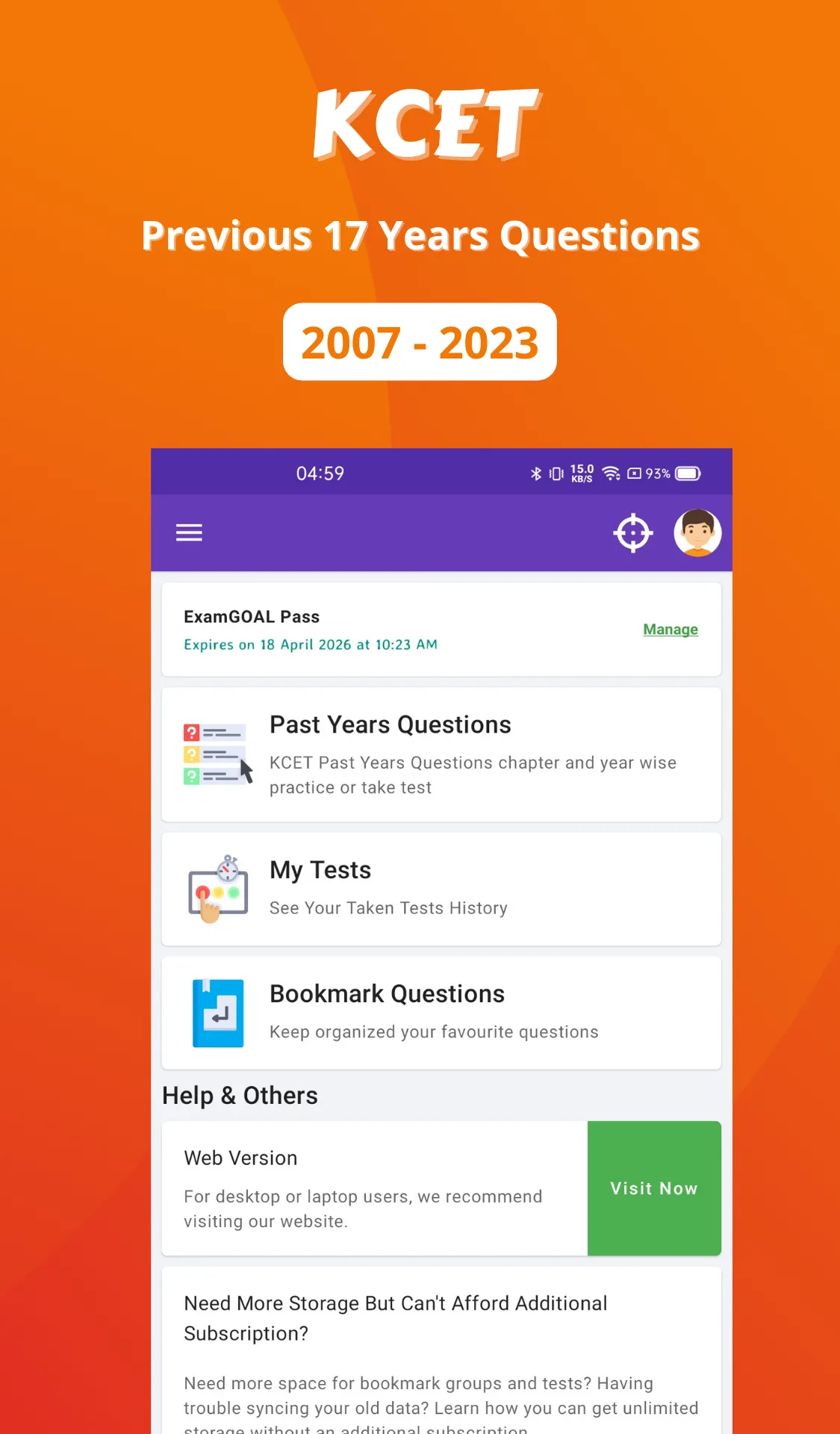 ExamGOAL: KCET PYQ App | Indus Appstore | Screenshot