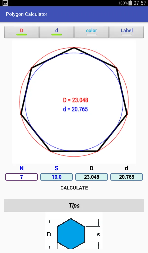 Polygon Calculator | Indus Appstore | Screenshot