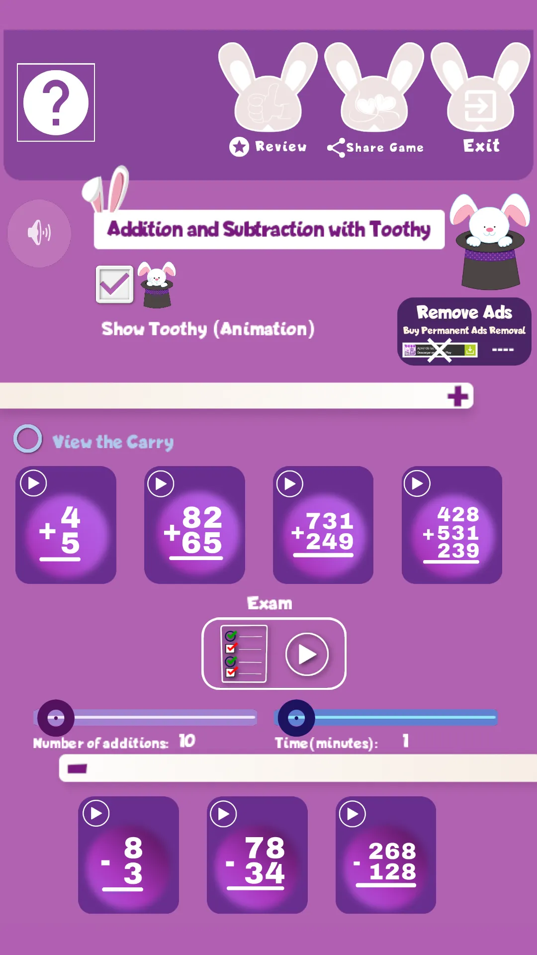 Addition and subtraction math | Indus Appstore | Screenshot