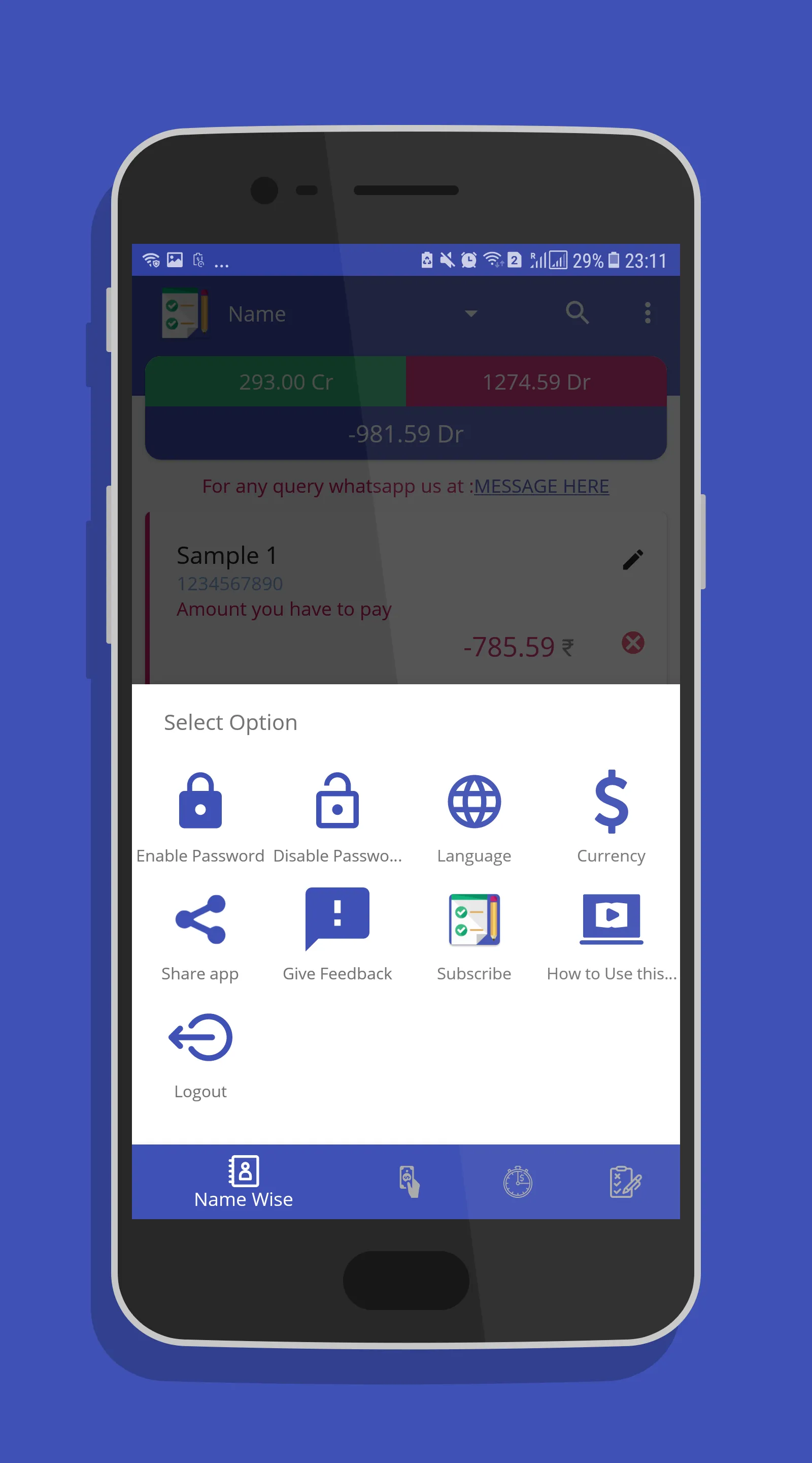 Debit Credit | Indus Appstore | Screenshot