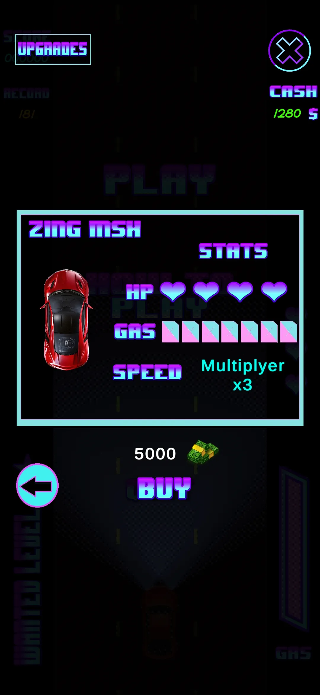 Neon Pursuit | Indus Appstore | Screenshot