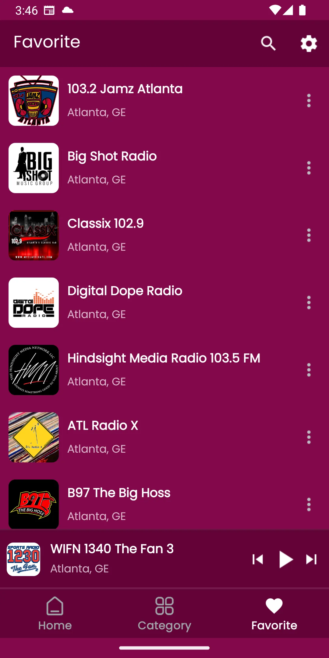 Atlanta Radio Stations | Indus Appstore | Screenshot