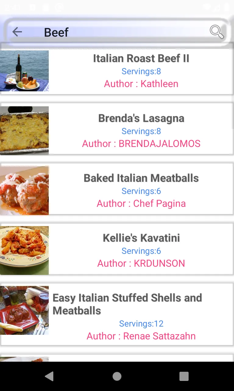 Italian recipes: Italian food | Indus Appstore | Screenshot