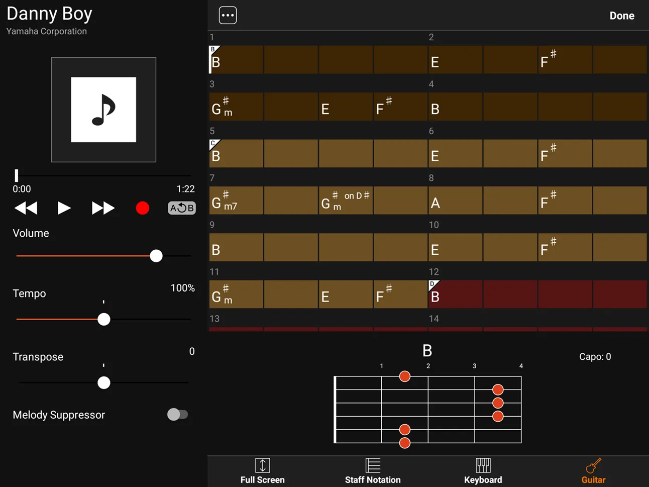 Chord Tracker | Indus Appstore | Screenshot