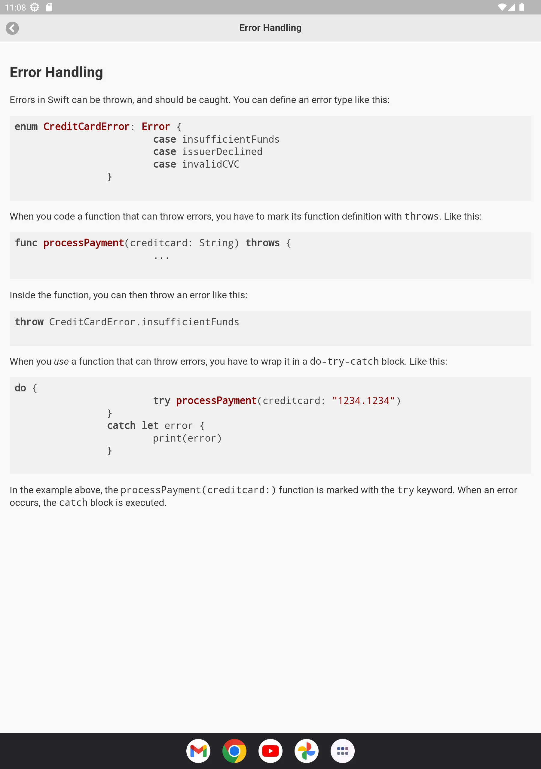 Cheat Sheet for Swift | Indus Appstore | Screenshot