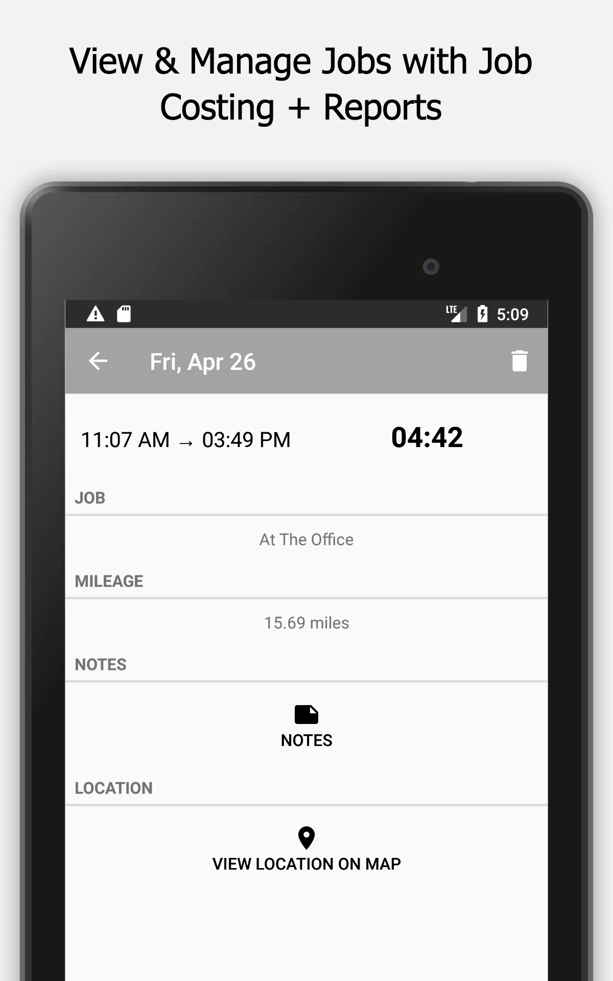 GPS Time & Mileage Tracking | Indus Appstore | Screenshot