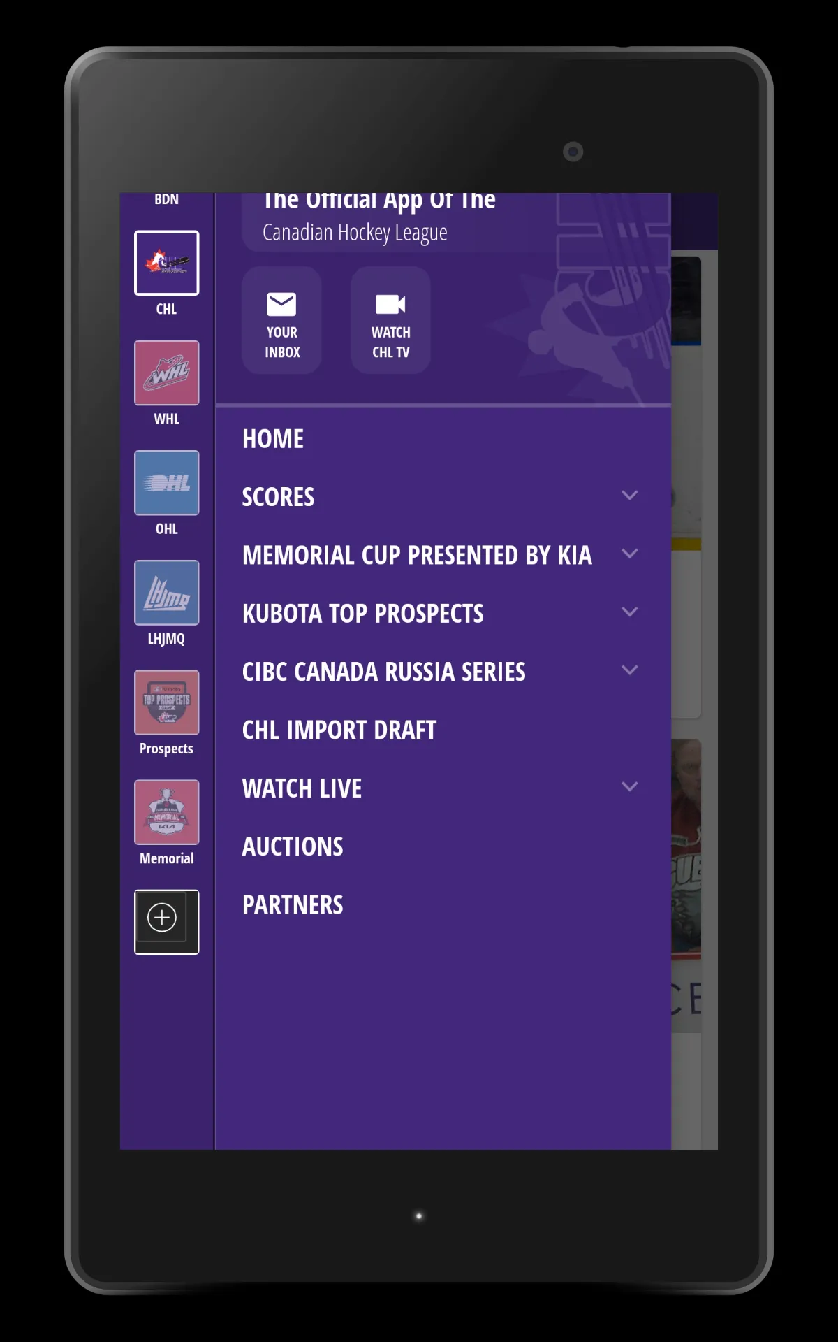 CHL - Canadian Hockey League | Indus Appstore | Screenshot