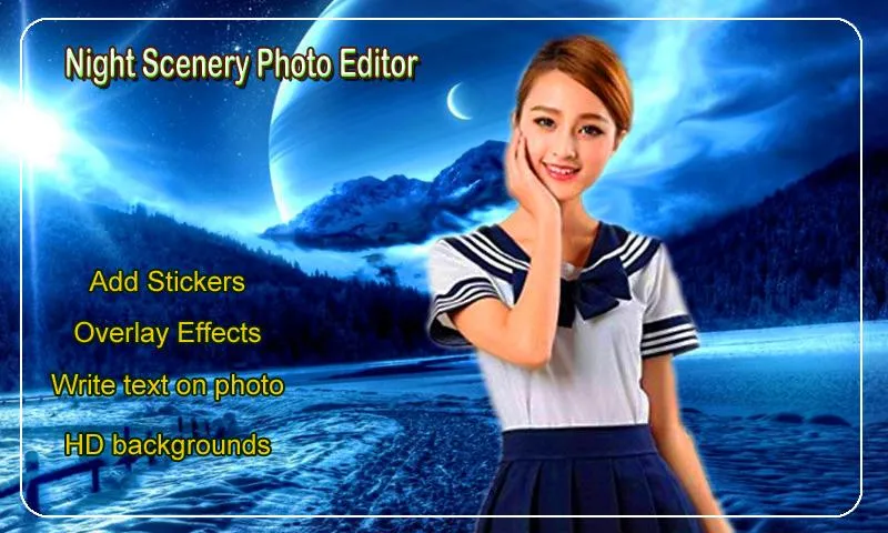 Night Scenery Photo Editor | Indus Appstore | Screenshot