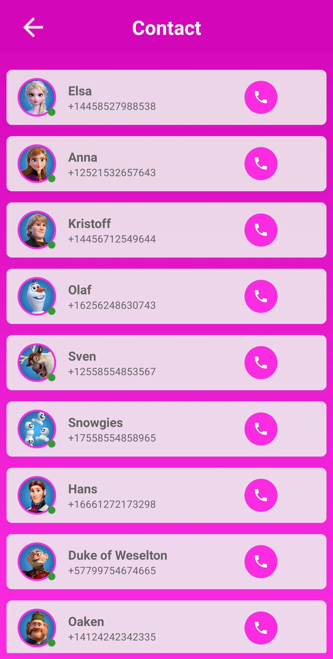 call and chat with Elsa | Indus Appstore | Screenshot