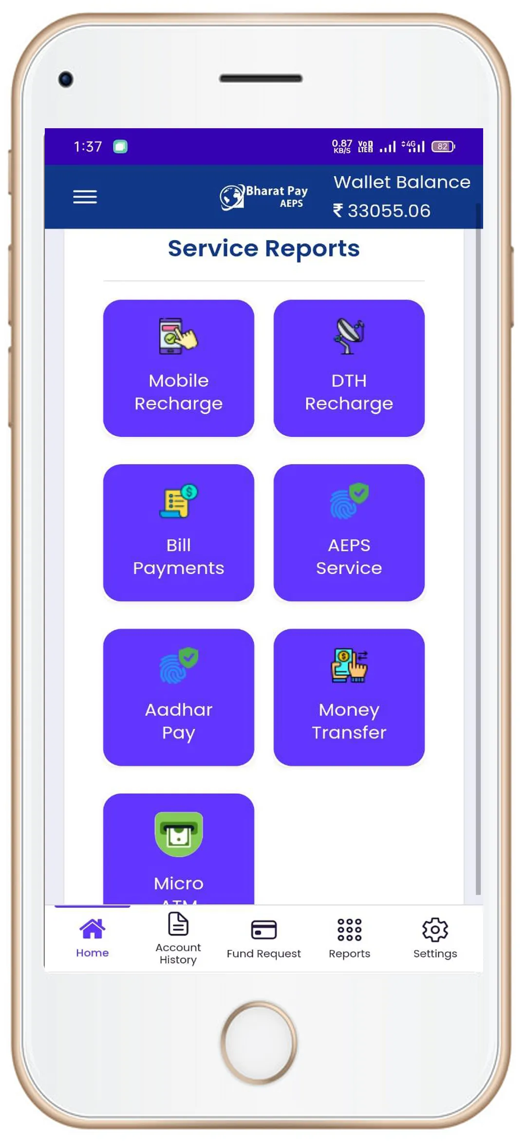 Bharat Pay AEPS | M-ATM | DMT | Indus Appstore | Screenshot