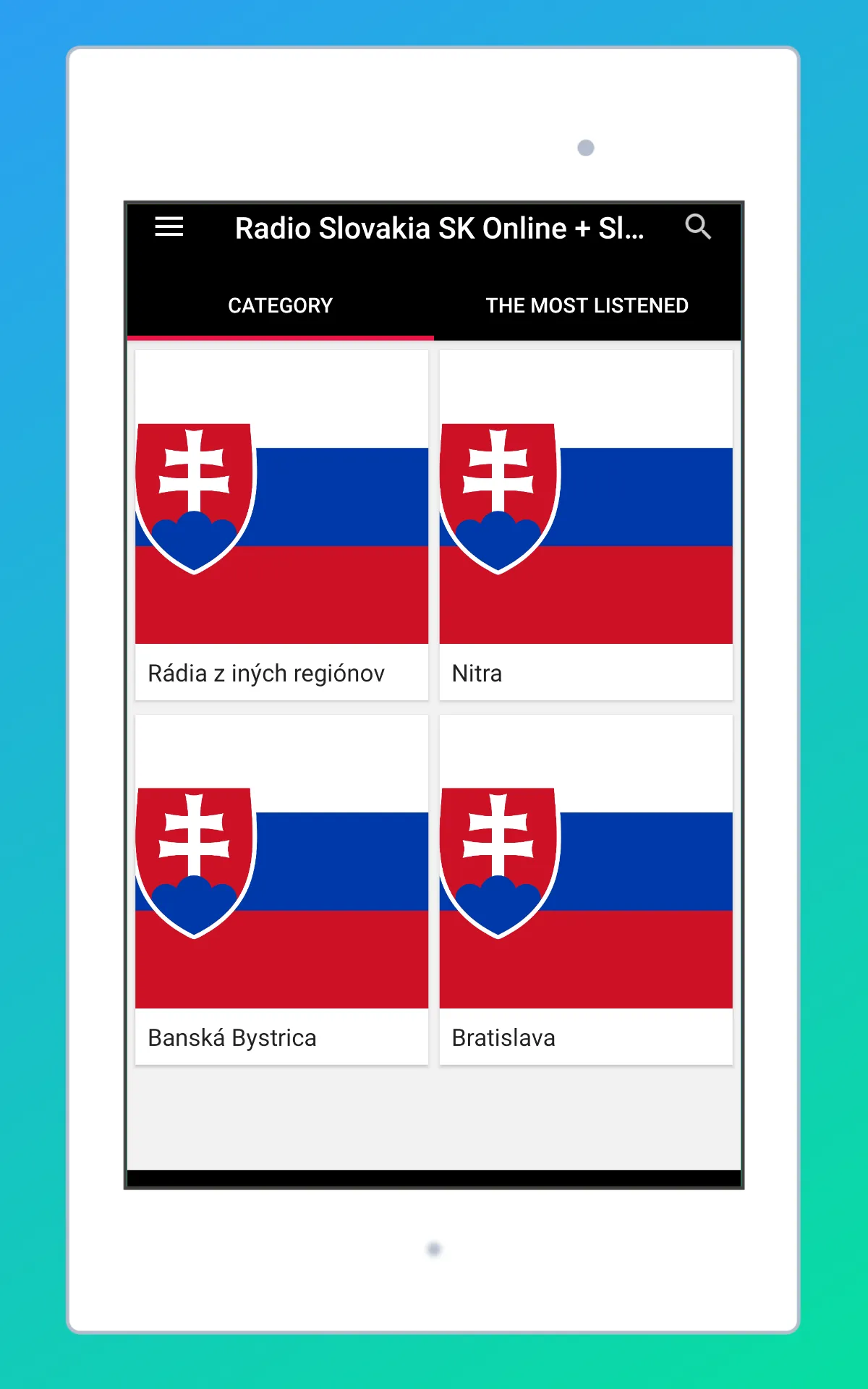 Radio Slovakia + FM Radio SK | Indus Appstore | Screenshot