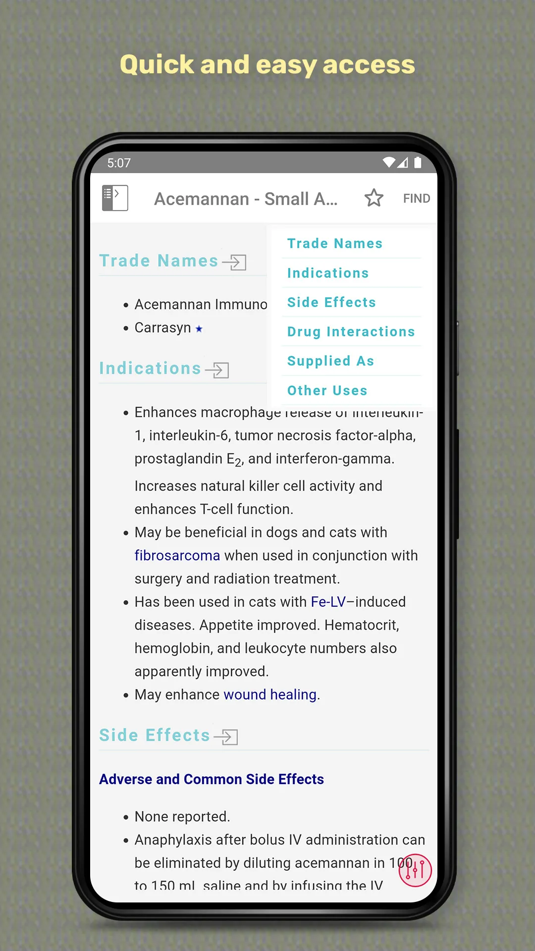 Handbook of Veterinary Drugs | Indus Appstore | Screenshot