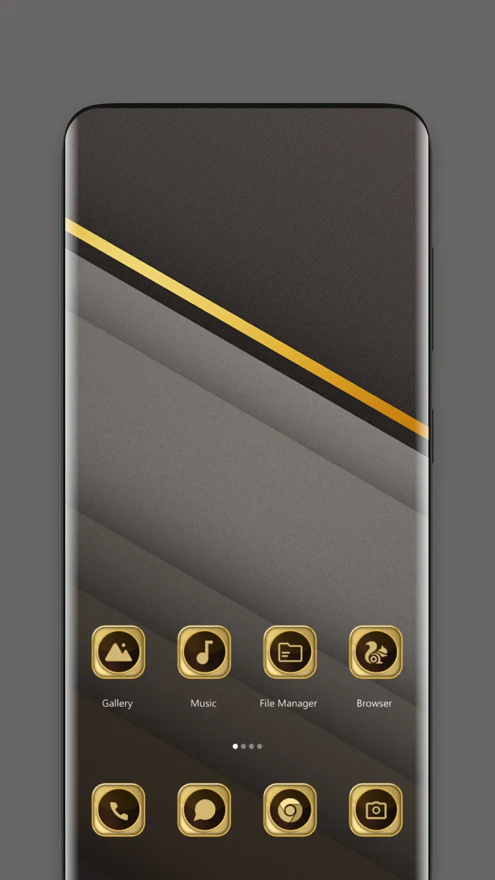 Gold Black Theme For  Launcher | Indus Appstore | Screenshot