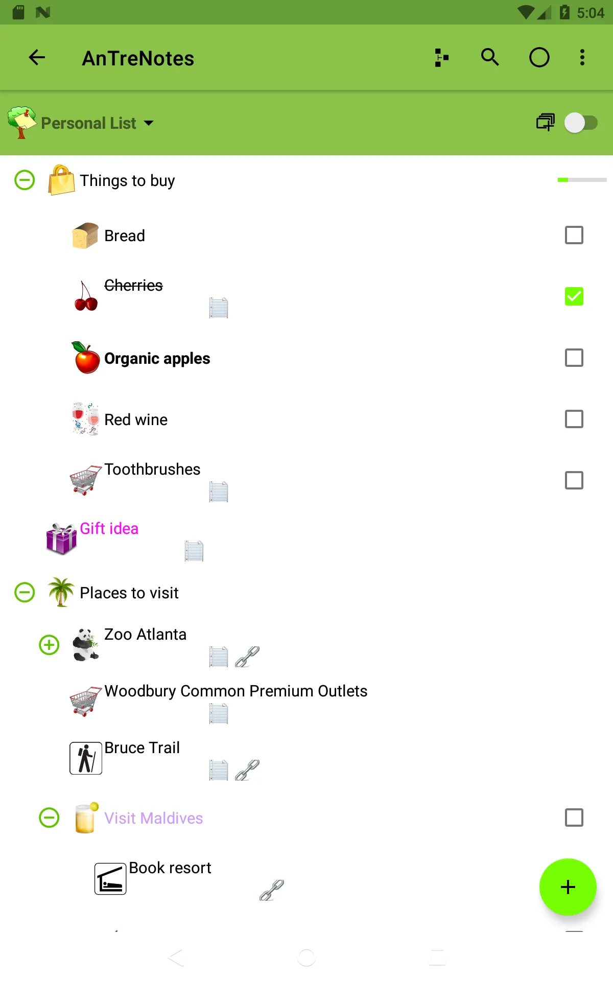 AnTreNotes | Indus Appstore | Screenshot