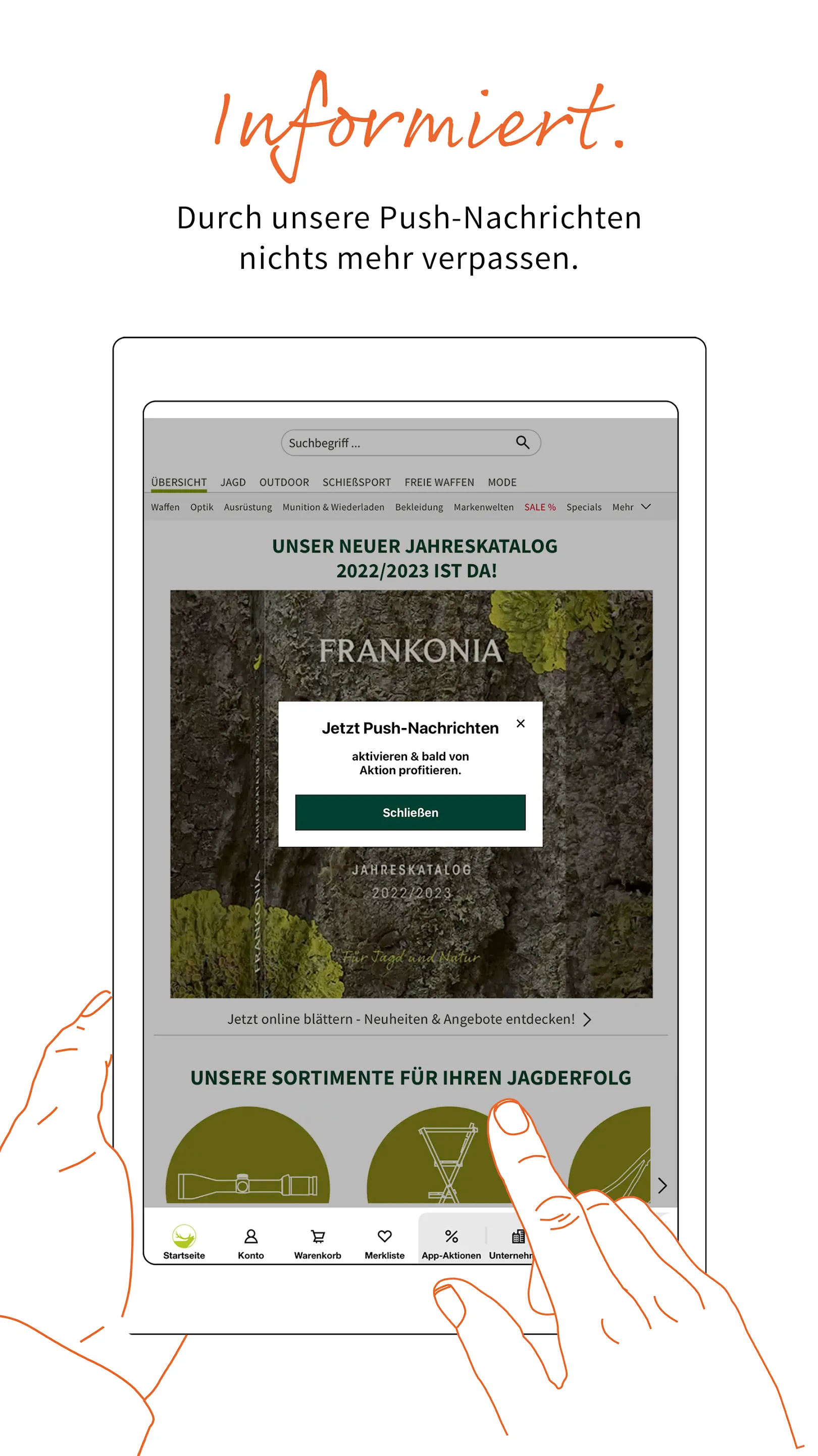 Frankonia - Online-Shop | Indus Appstore | Screenshot