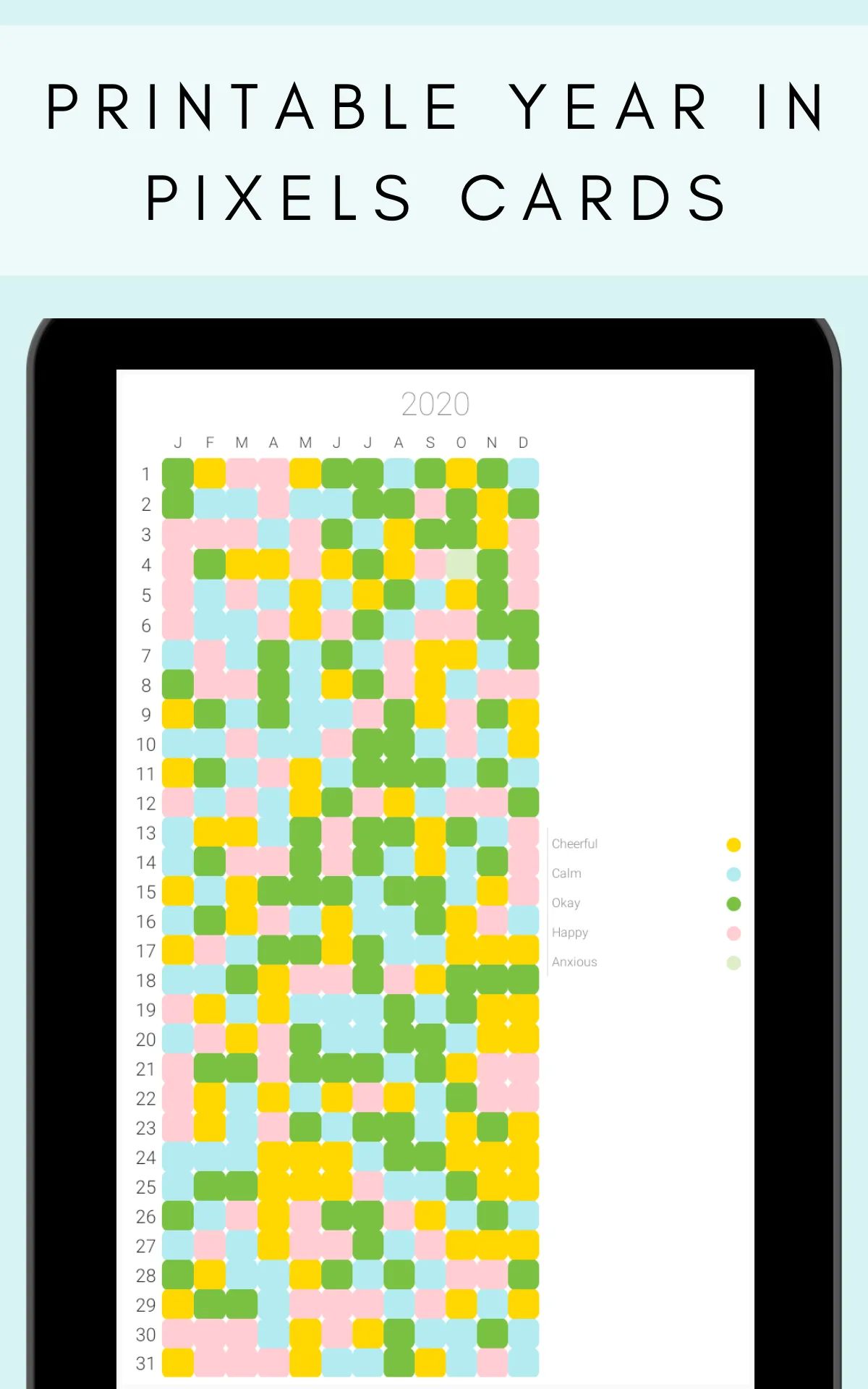 Color My Day - Year In Pixels  | Indus Appstore | Screenshot