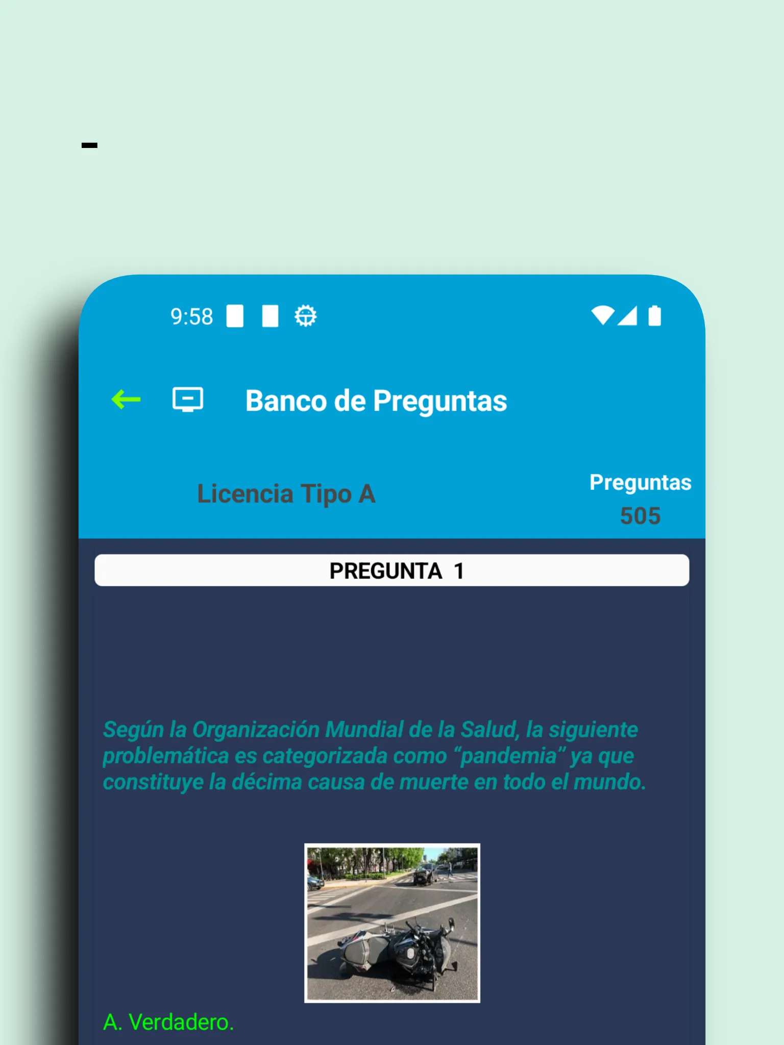 Preguntas Examen de Manejo Ar | Indus Appstore | Screenshot