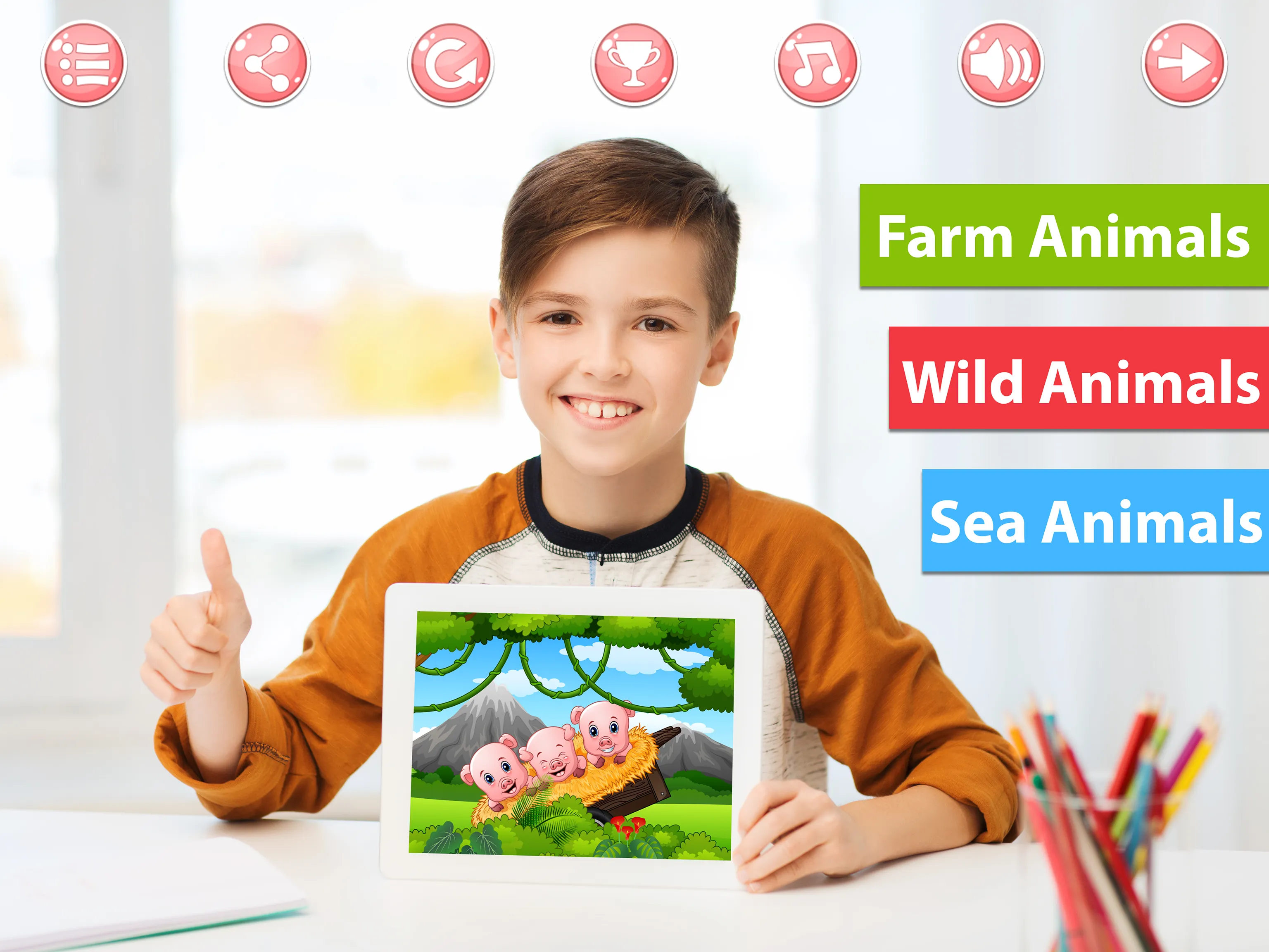 Kids Education Puzzle: Animals | Indus Appstore | Screenshot