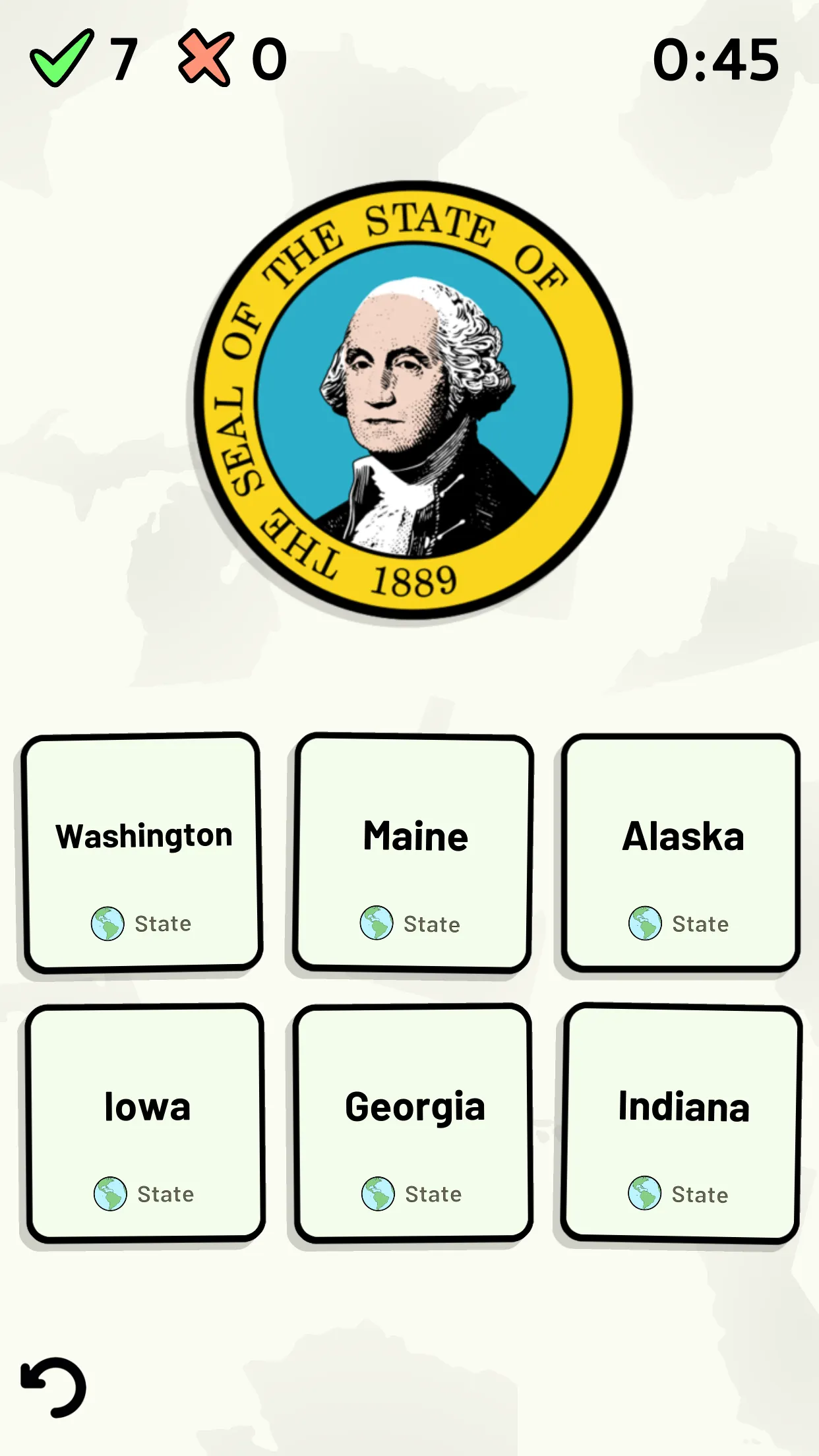 US States Quiz | Indus Appstore | Screenshot