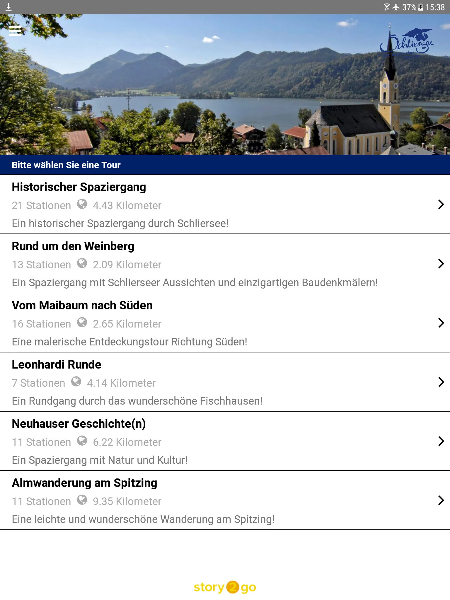 story2go - Schliersee | Indus Appstore | Screenshot