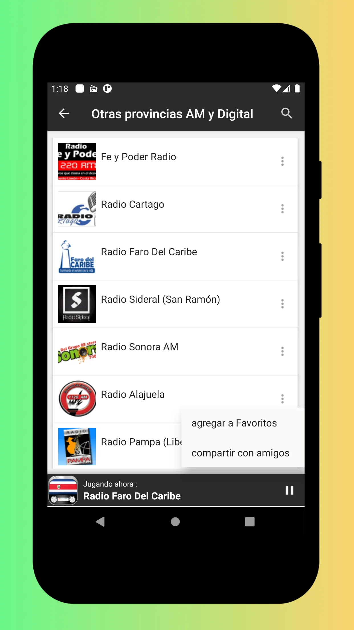 Radio Costa Rica: Radio Online | Indus Appstore | Screenshot