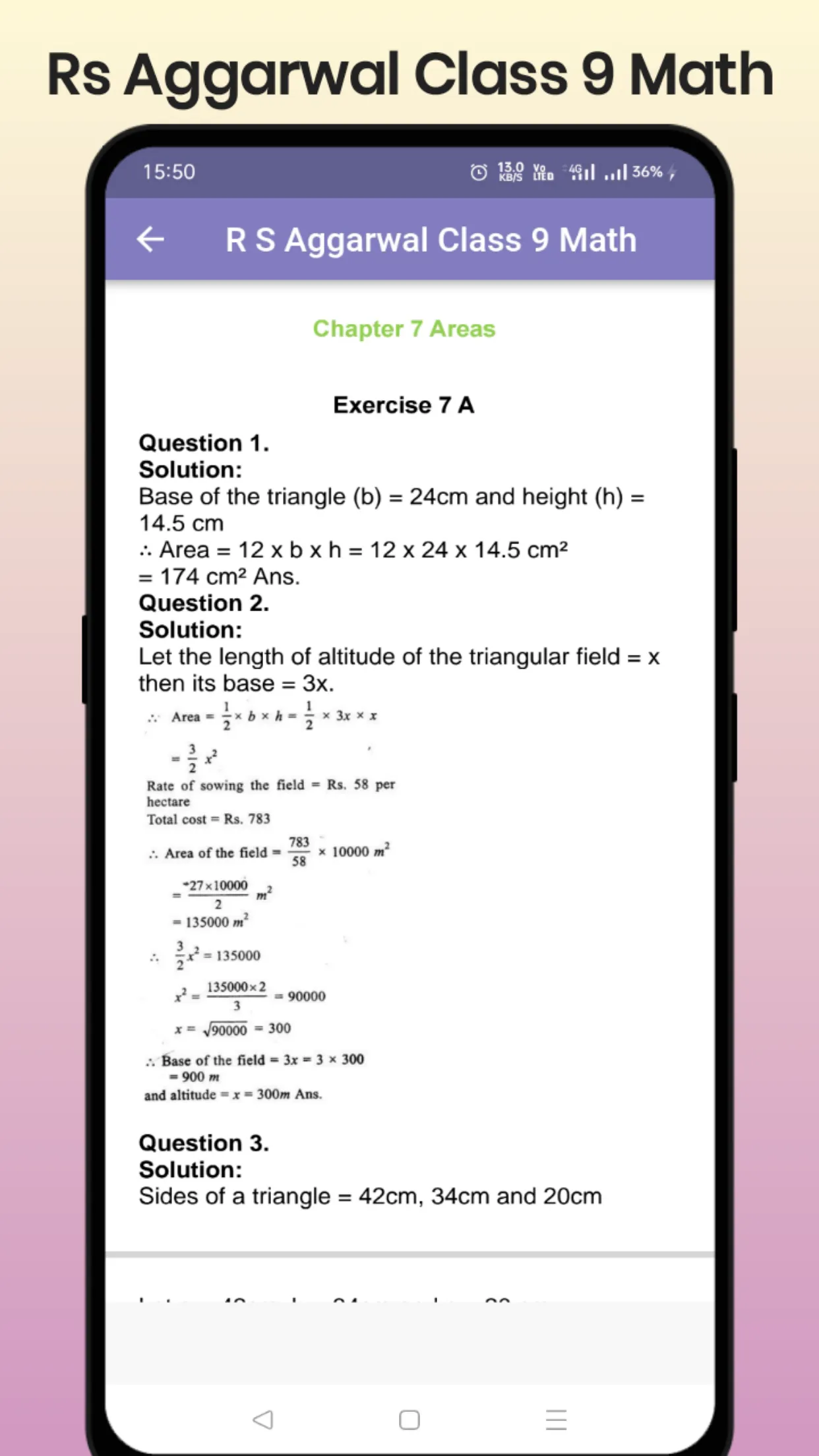 Rs Aggrawal Class 9 Math | Indus Appstore | Screenshot