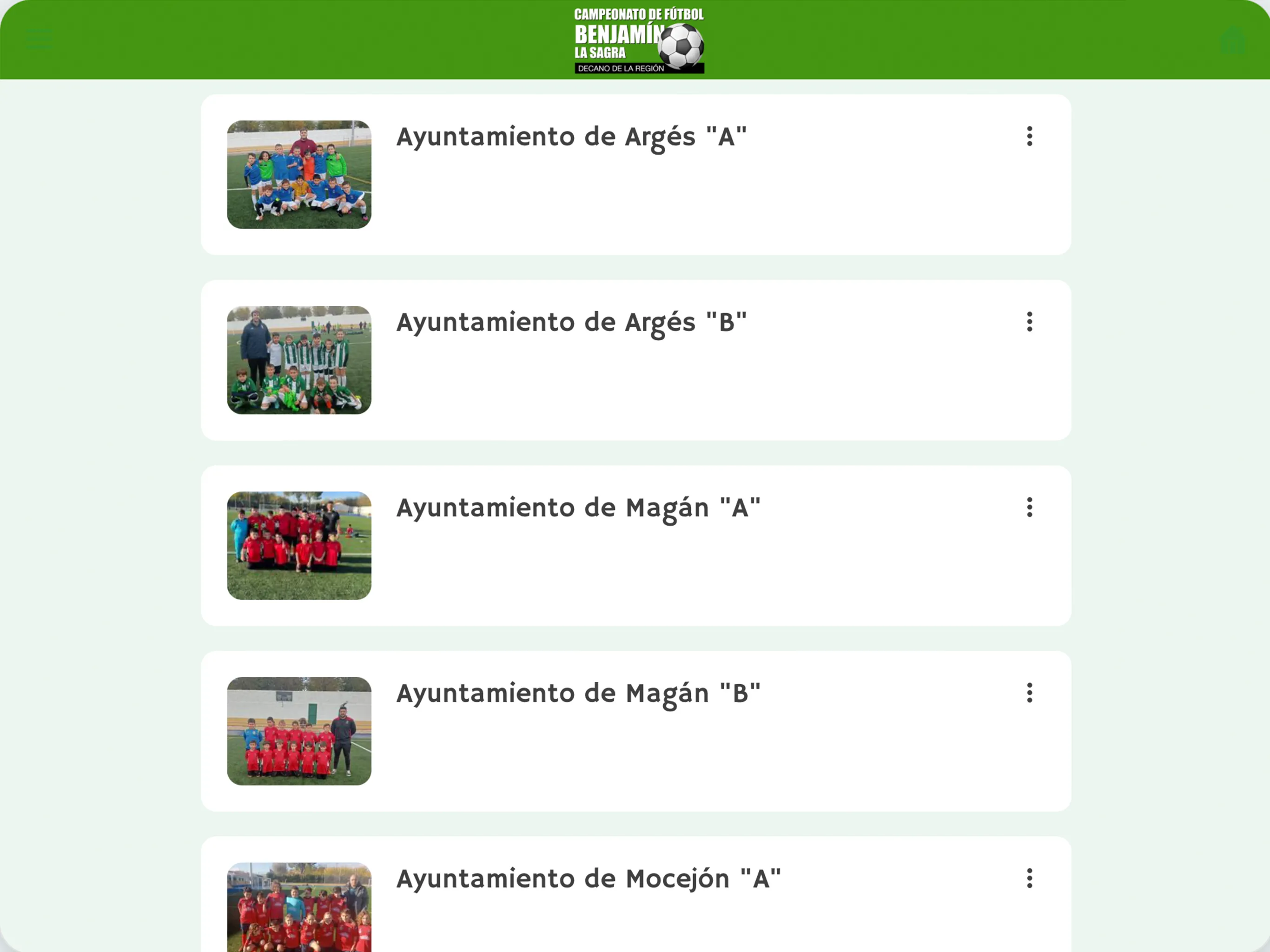 Fútbol Benjamín La Sagra | Indus Appstore | Screenshot