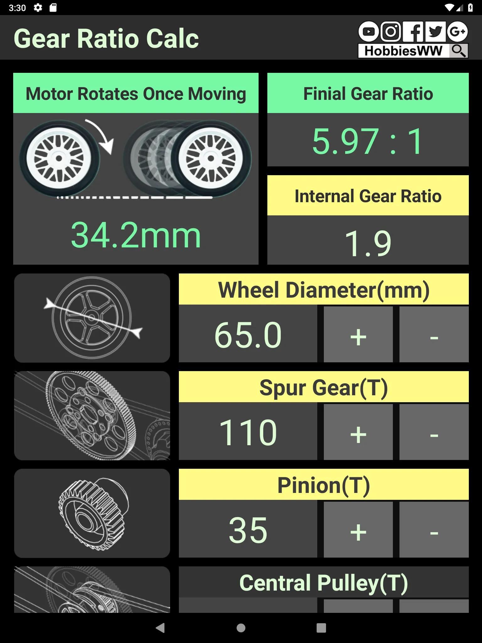 RC Gear Ratio Calculator 齒比計算機 | Indus Appstore | Screenshot