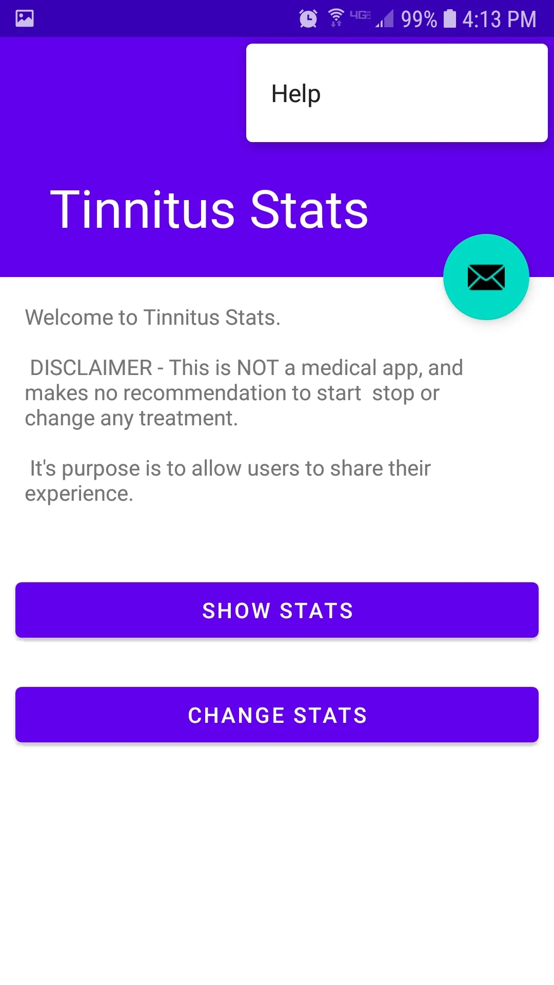 Tinnitus Stats | Indus Appstore | Screenshot